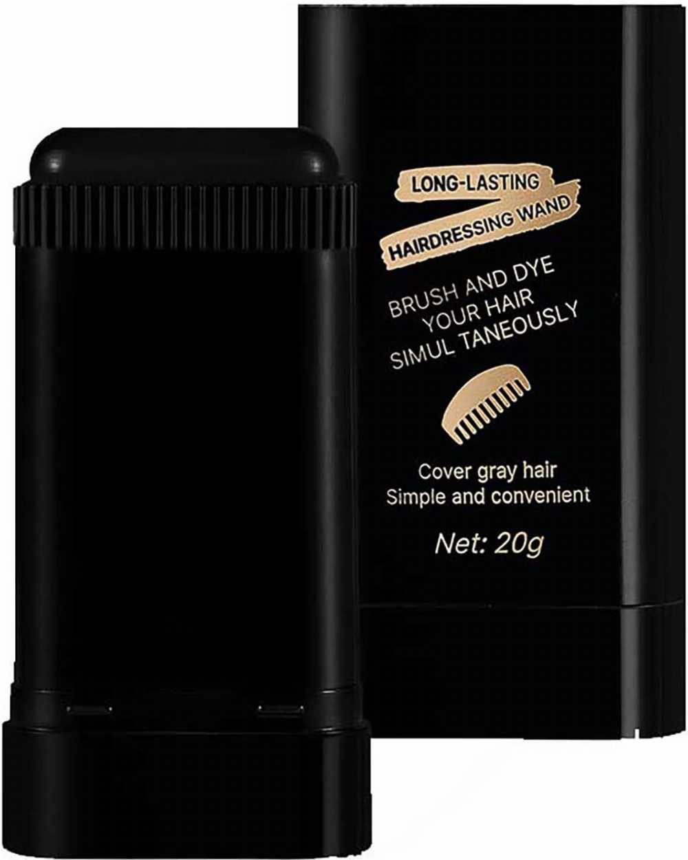 Black Hair Dye Stick for Instant Gray Coverage & Root Touch Up