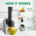 Dessert Frozen Black and Gray Ice Cream Treat Maker