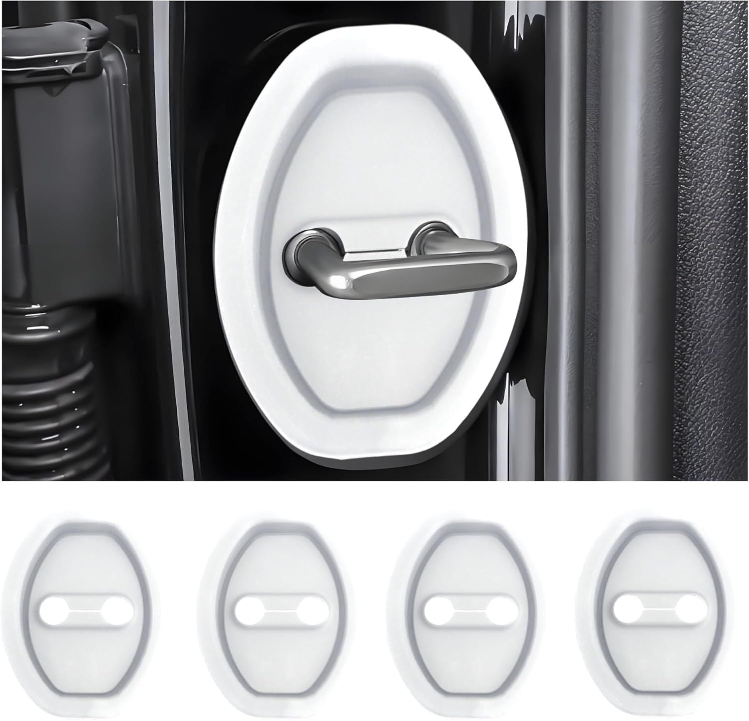 Car Door Lock Silicone Covers