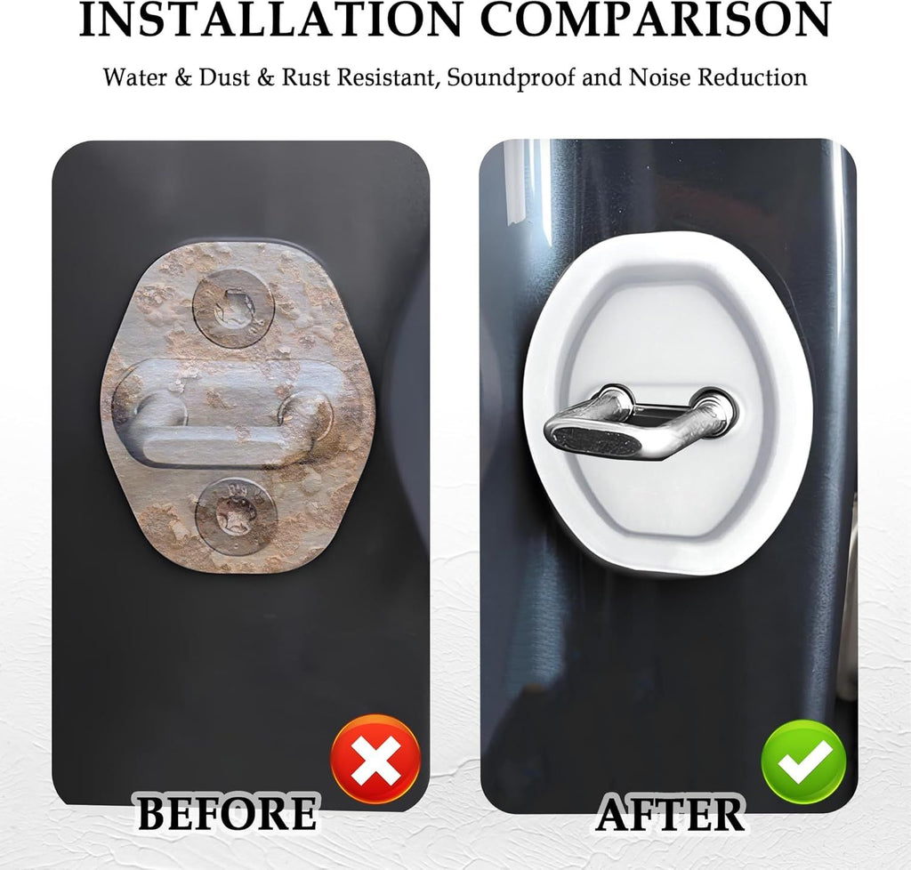 Car Door Lock Silicone Covers