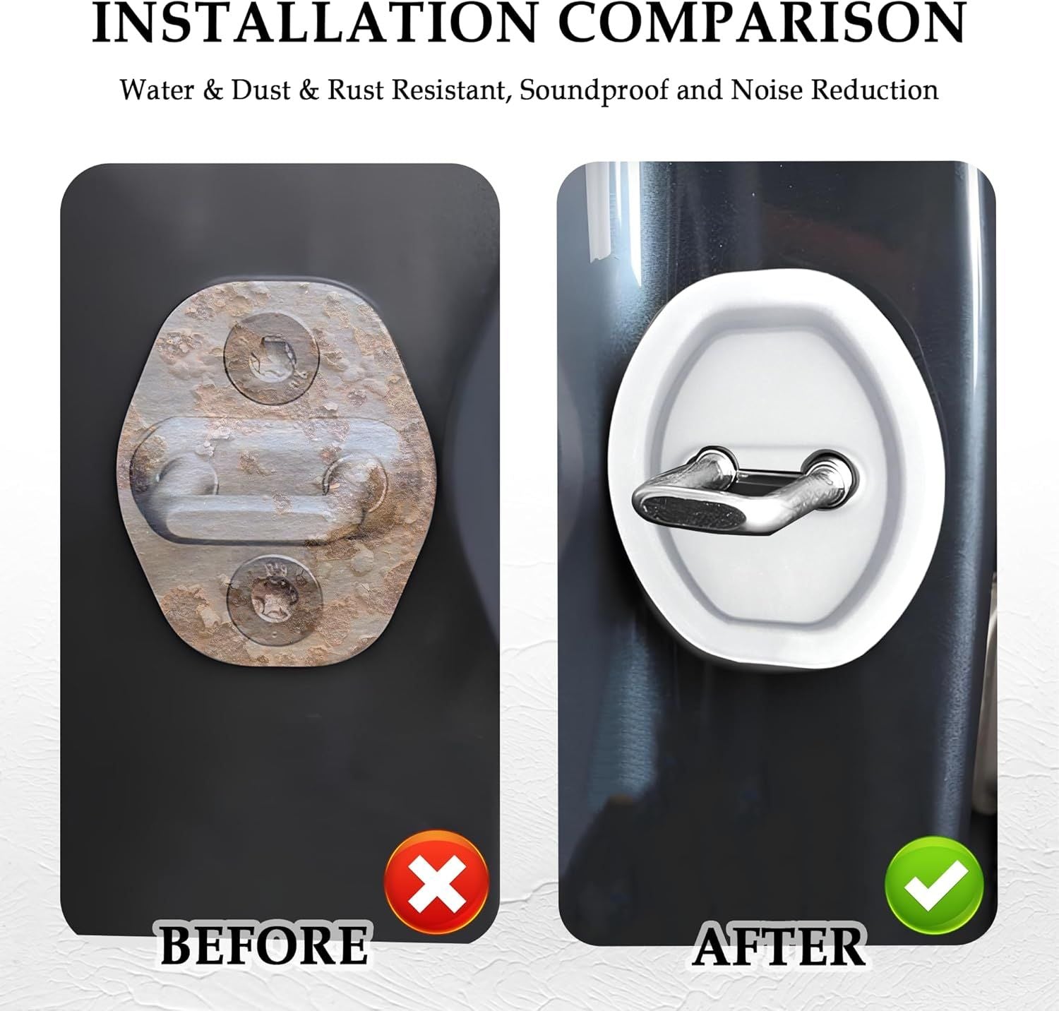 Car Door Lock Silicone Covers