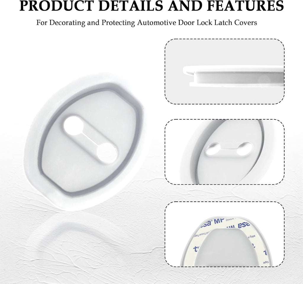 Car Door Lock Silicone Covers