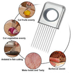 Onion Holder Slicer Vegetable tools Tomato Cutter Stainless