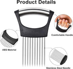 Onion Holder Slicer Vegetable tools Tomato Cutter Stainless Steel Kitchen Gadget
